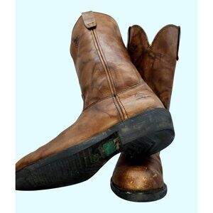 Georgia Boot Comfort Care Farm & Ranch Mens Leather Western Cowboy Boots 11 Wide